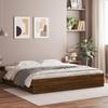 VidaXL Bed Frame with Drawers Brown Oak 200x200 Cm 3207251