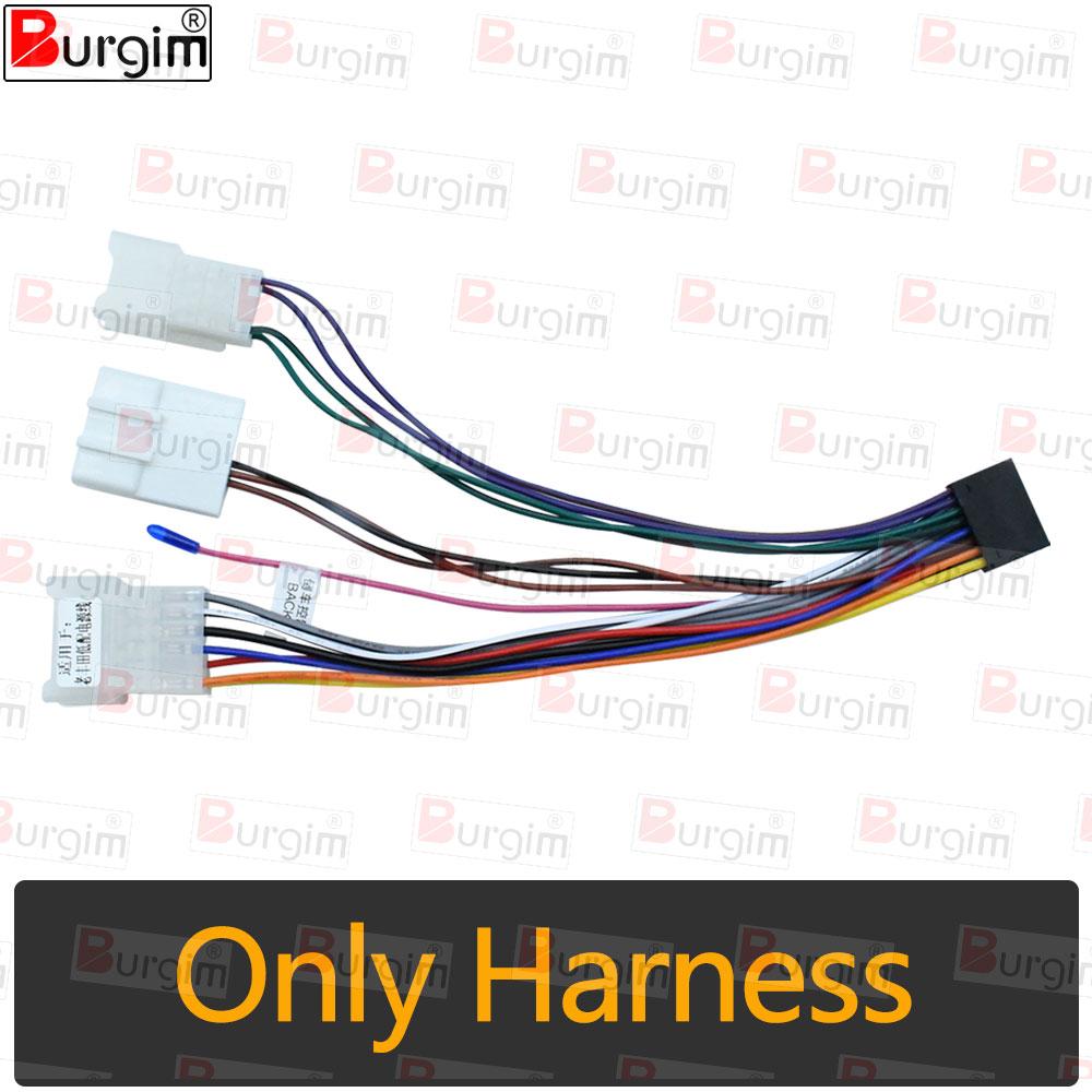 

Car Radio Fascia Frame For Toyota Corolla E120 E130 2000-2004 9 inch 2DIN Android Stereo Screen Panel 16PIN Harness Wire Adapter Only cable