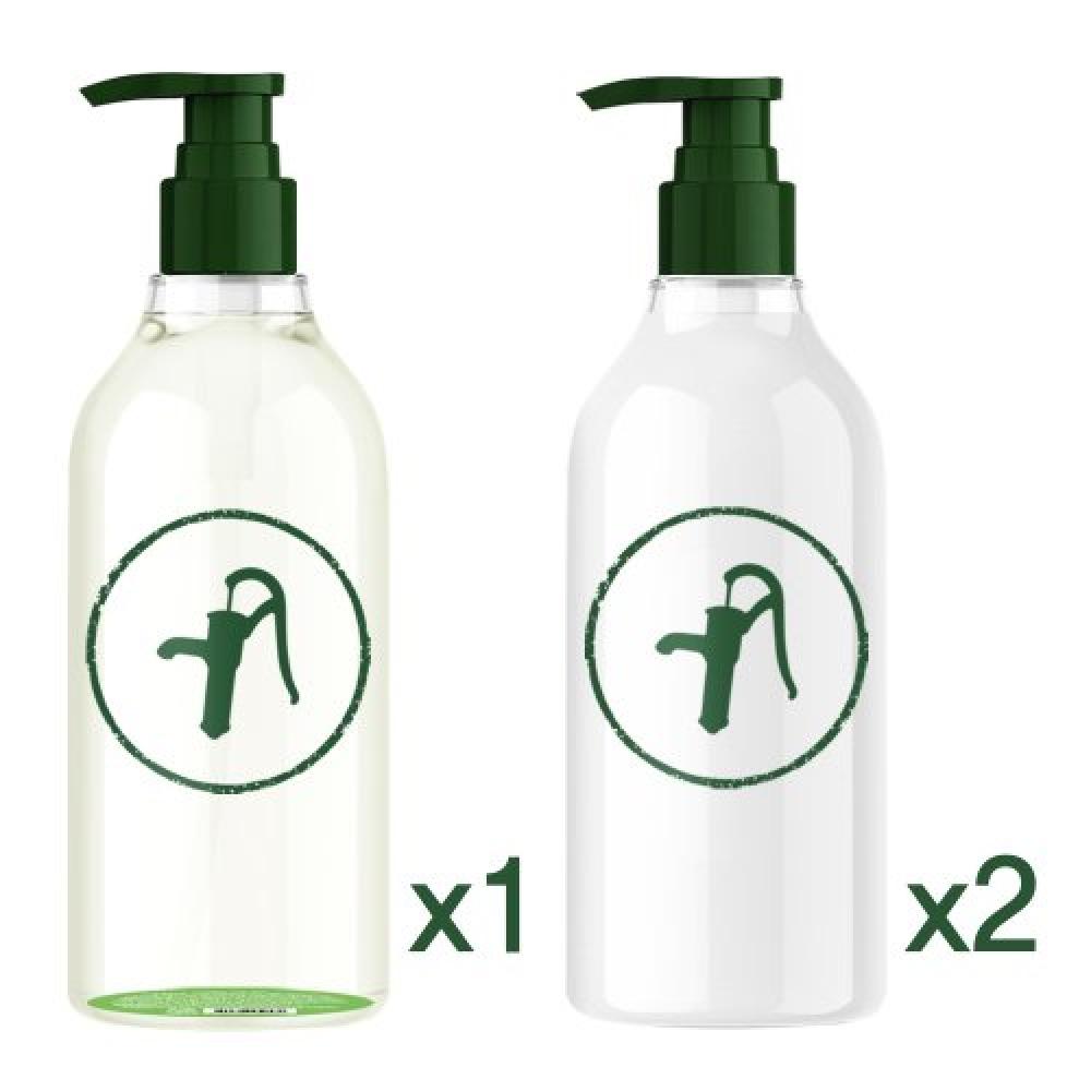 Mucota Green Pump Normal Shampoo X1 + Moisture Treatment X2 FREE