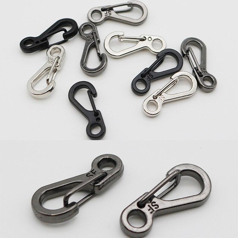 10Pcs/Lot Mini Carabiner Keychain Camping Gadgets Edc Survival Equipment Snap