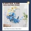 Non-Toxic Creative Moon Flowers Building Blocks Home Decoration Romantic Bouquet Moc Bricks Wall Decor Eternal Plant Children Friend Kid Gifts