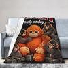 Punch Monkey Blankets Quality Soft Comfy  Bedding Throws Winter Travel Car Living Room Pattern Bedspread