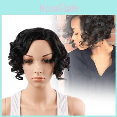 Unique African Short Curly Wig For Women Made With High-temperature Fiber Soft And Stylish