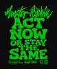 MONSTER REPUBLIC Act Now Light Green T-Shirt Black_9158