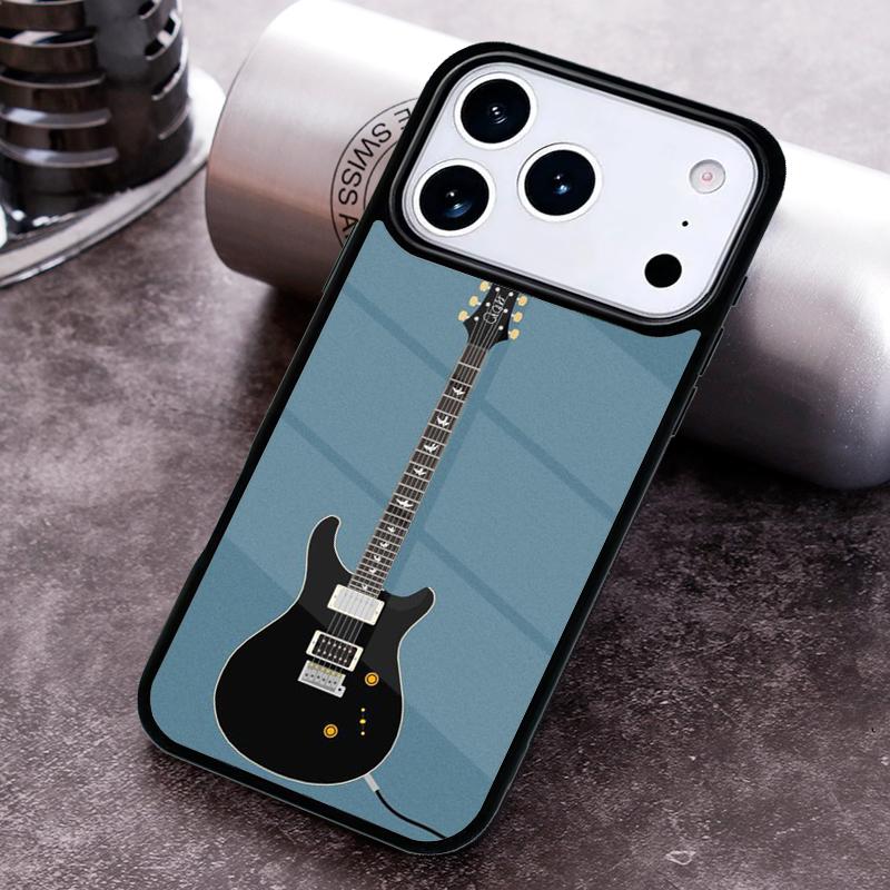 Electric Guitar Music Phone Case For iPhone 17 16 15 14 13 12 11 Pro Max Plus 17Air Soft Silicone Cover