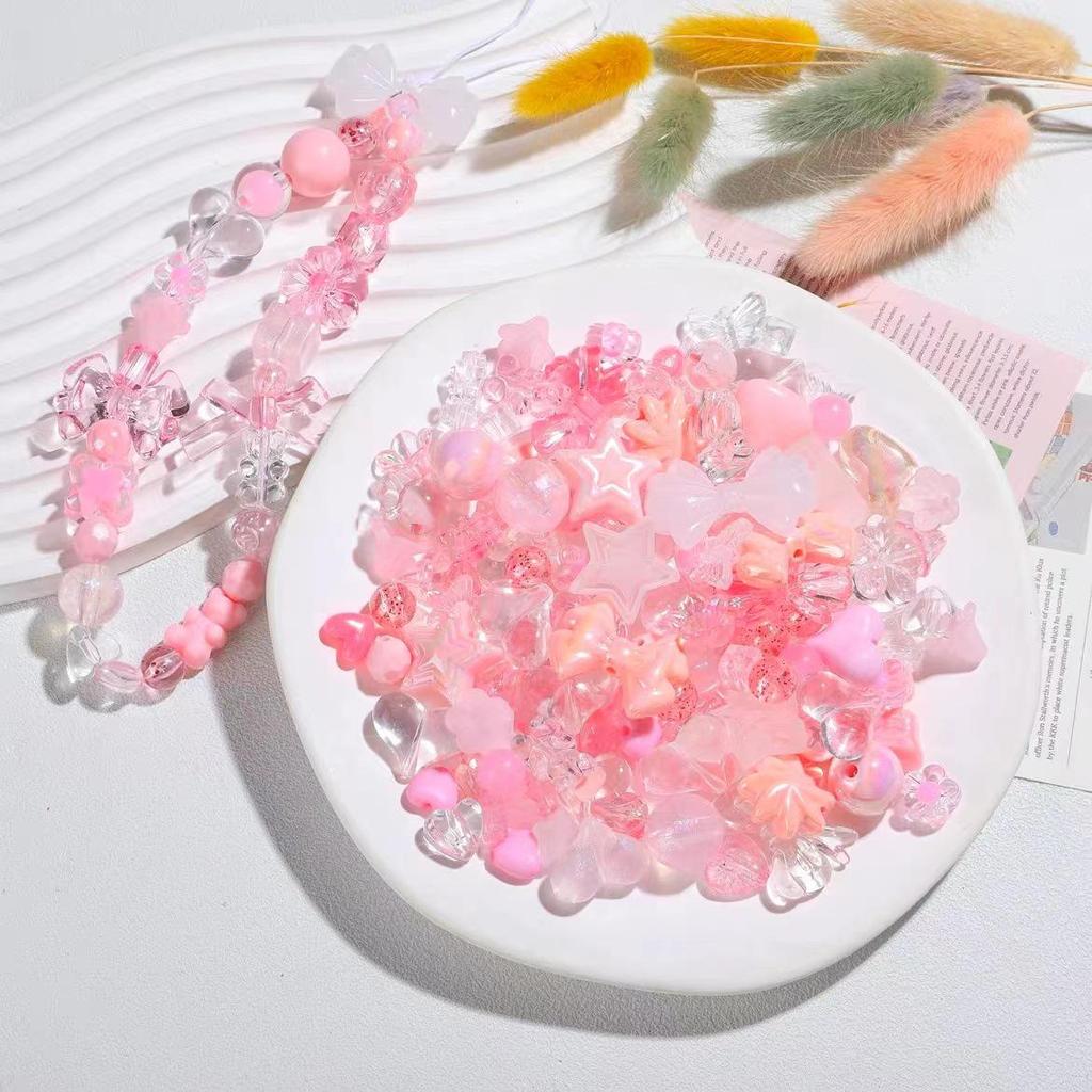 Colorful Loose Beads for DIY Jewelry and Phone Lanyards