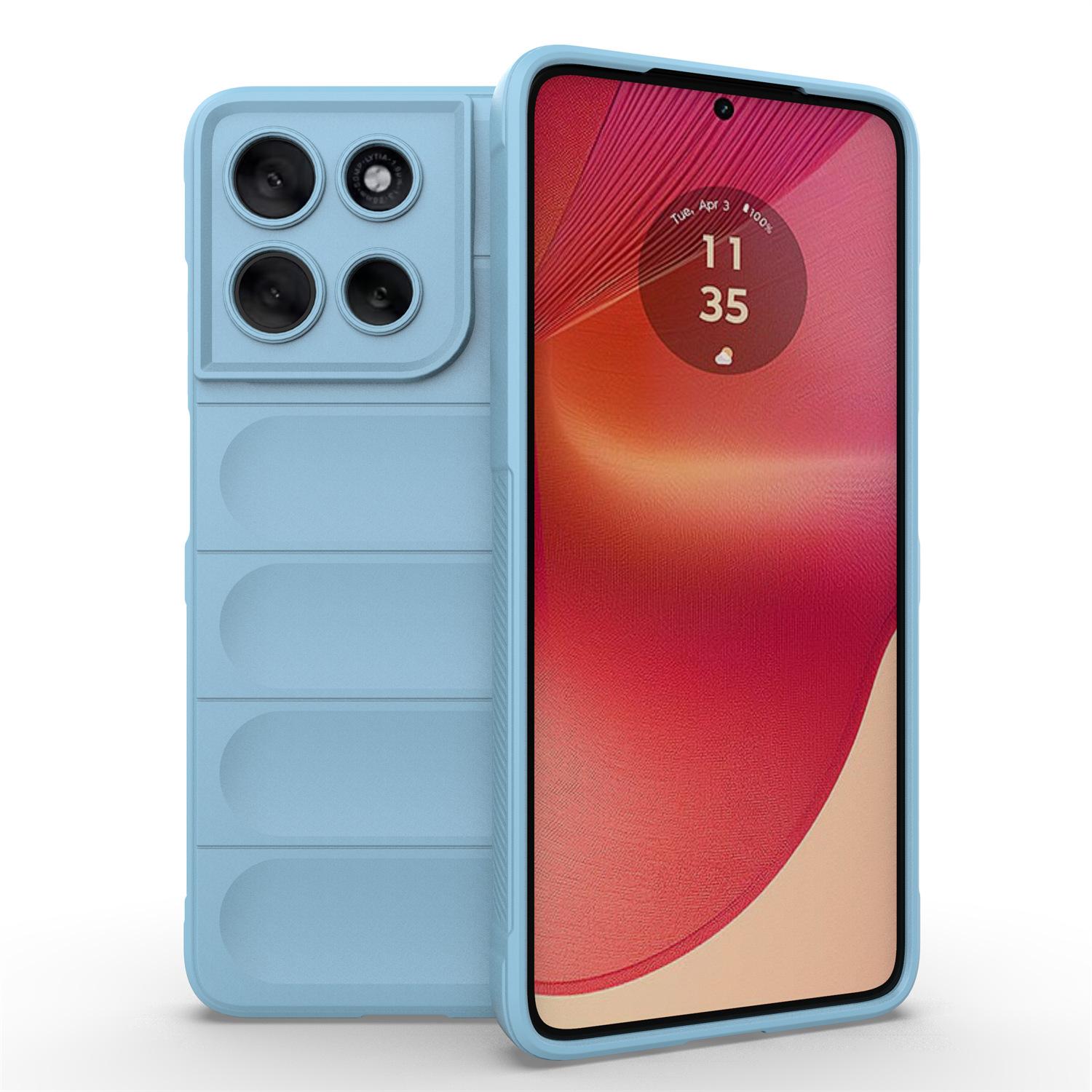 

Чехол для Motorola Moto G56 5G Противоударный Мягкий ТПУ Прочный Чехол-накладка для телефона Baby Blue