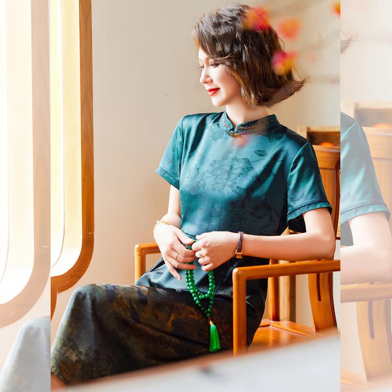 

Elegant Printed A-Line Dress for Mature Women 2XL