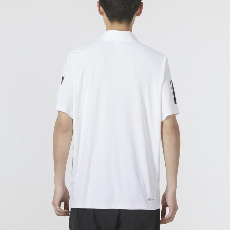 adidas Polo Shirts Men's White Polo Collar Moderate Straight Fit HF1815