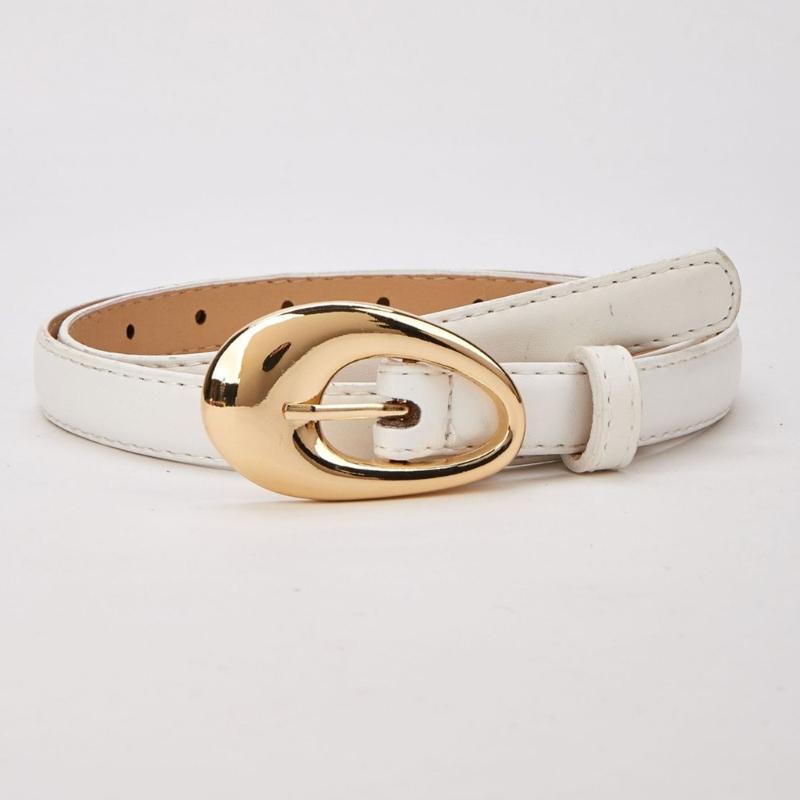 Stylish Adjustable PU Leather Belts Retros Trendy Accessory Fashion Luxurious Belt for Women Daily Outfits
