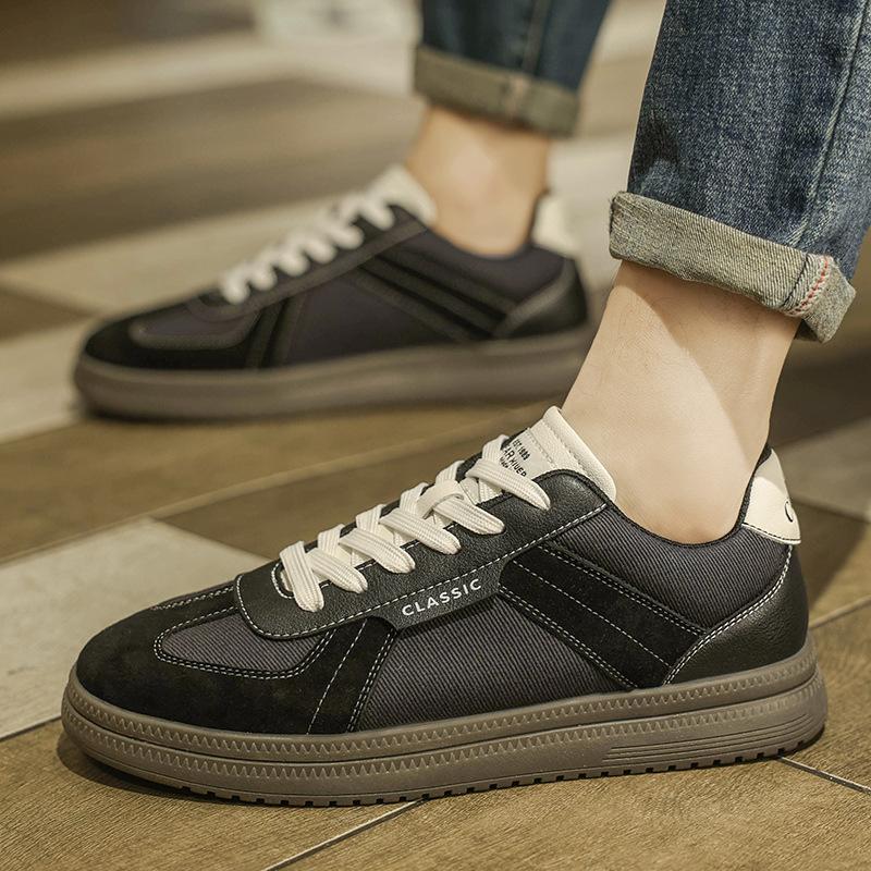 Light luxury new black comfortable soft-soled casual board shoes German training shoes Forrest Gump sports trendy shoes