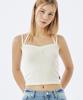 ZEROPLANET Soft Ribbon Sleeveless Top [Cream]