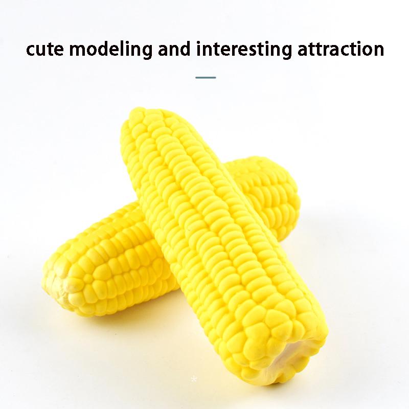 Latex Corn Shape Puppy Dogs Toy  Squeak Toys Pet Supplies Training Playing Chewing Dog Toys For Small Dogs Pet Toys