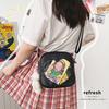 Japanese College Style Lolita Love Transparent Crossbody Pain Bag Soft Girl Extremely Simple Style Small Square Bag Student Party Shoulder Bag