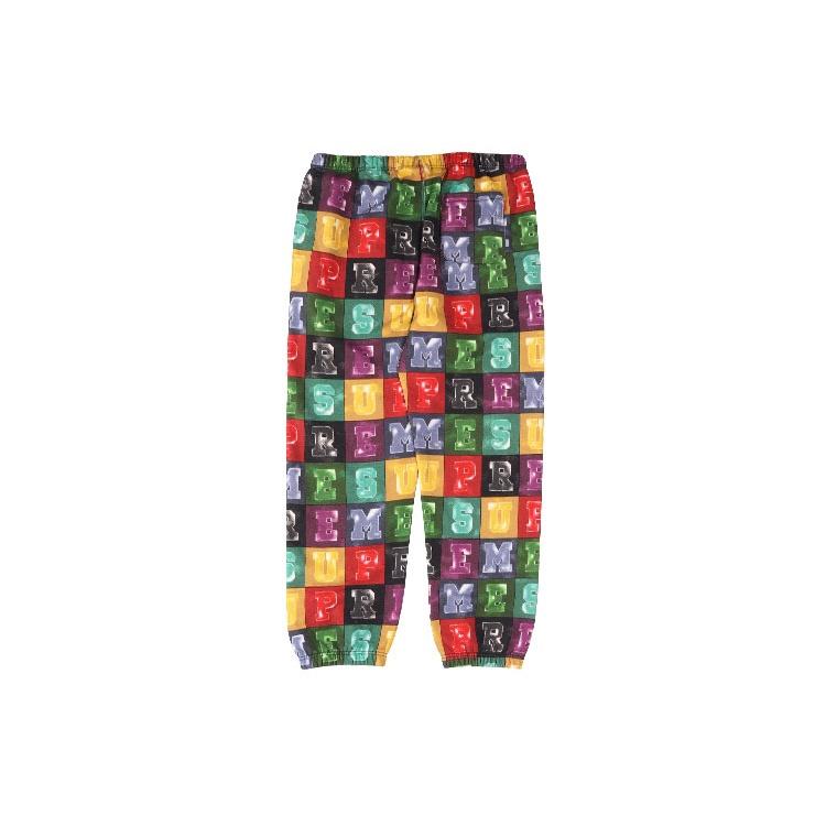 Supreme Blocks Sweatpants 'Multi-Color' Men's SUP-FW20-035