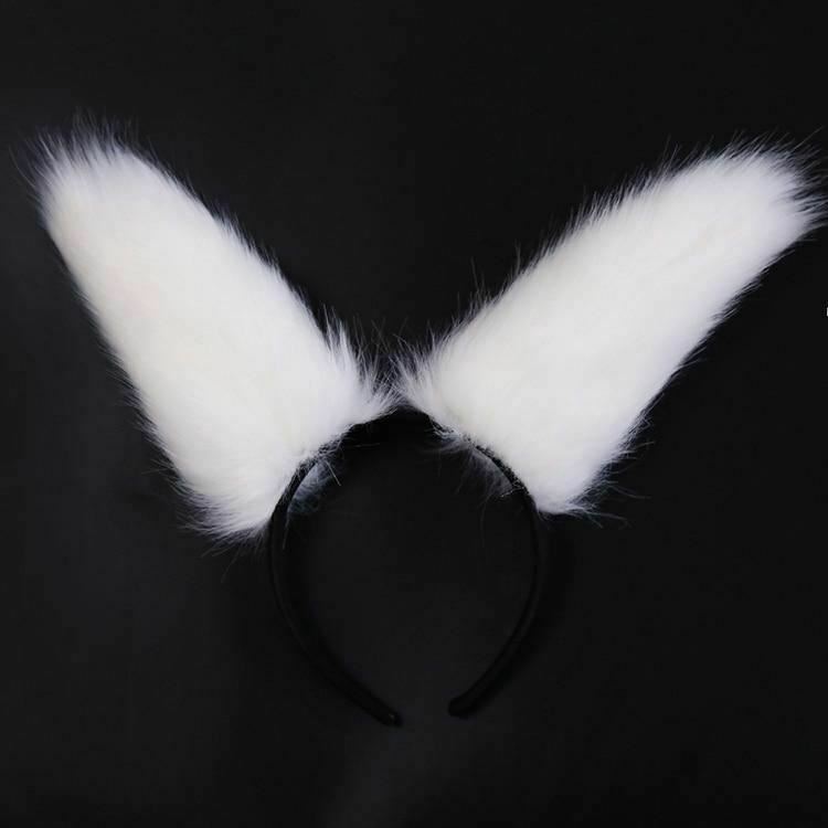 Fox Cosplay Anal Butt Plug Tail Nipple Clamps Ears Set  Pet Play