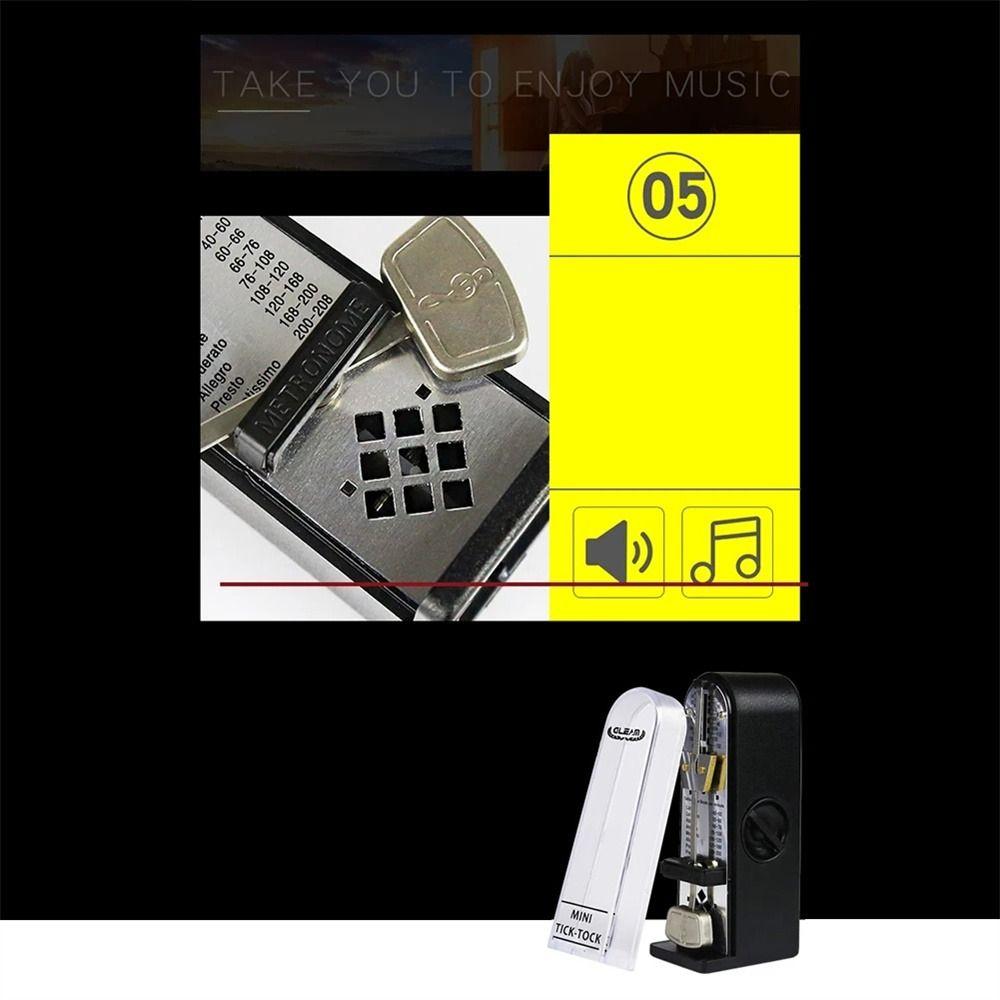 High Accuracy Piano Metronome Loud Sound Guitar Metronome Mechanical Metronome  Bass Drum