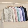 Womens Lightweight Down Jacket With Stand Collar White Duck Filling Thin Warm Outerwear Winter
