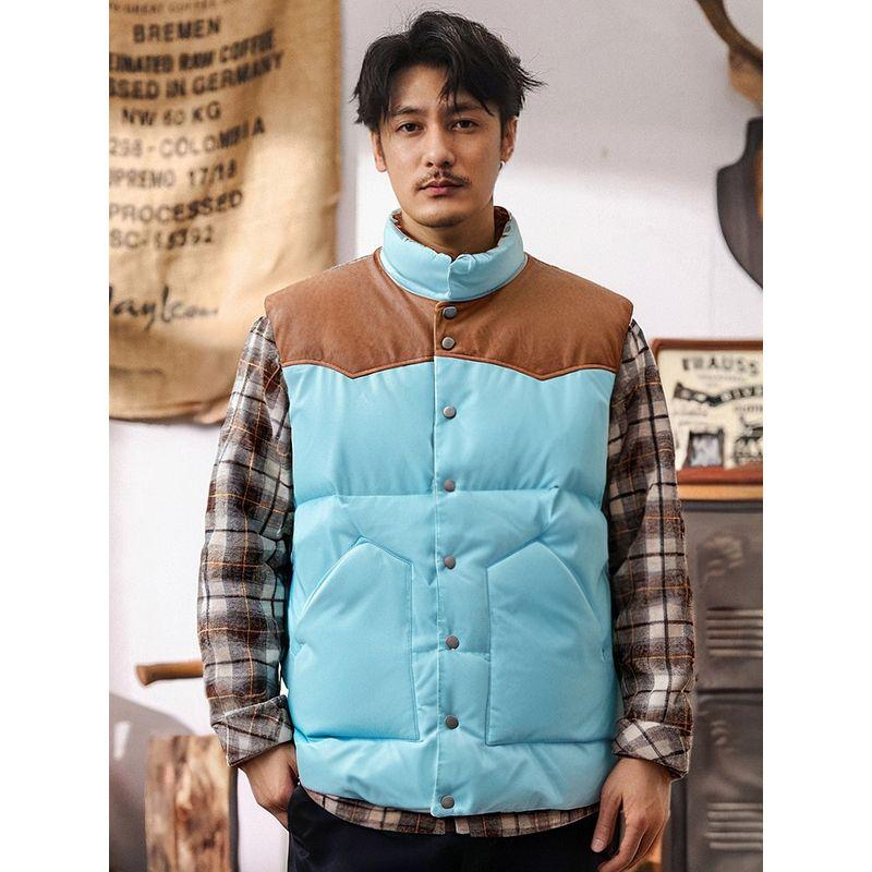 Japanese-Style Retro Bandage Dress Frock Vest Vest Men's Autumn and Winter Outer Wear Thick Waistcoat Jacket Export Men's Vest