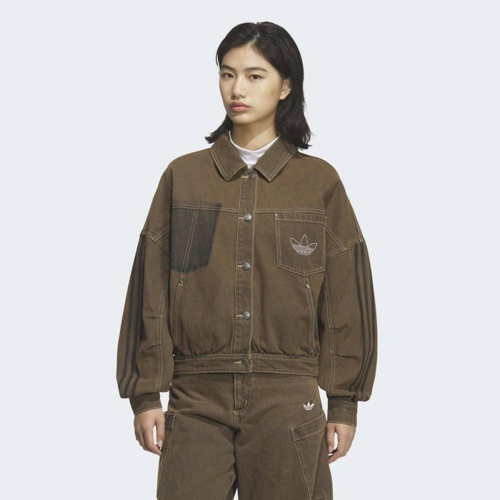 AdidaS Women S Comfortable timeleSS overSized Denim Jacket Kr5041 AXS