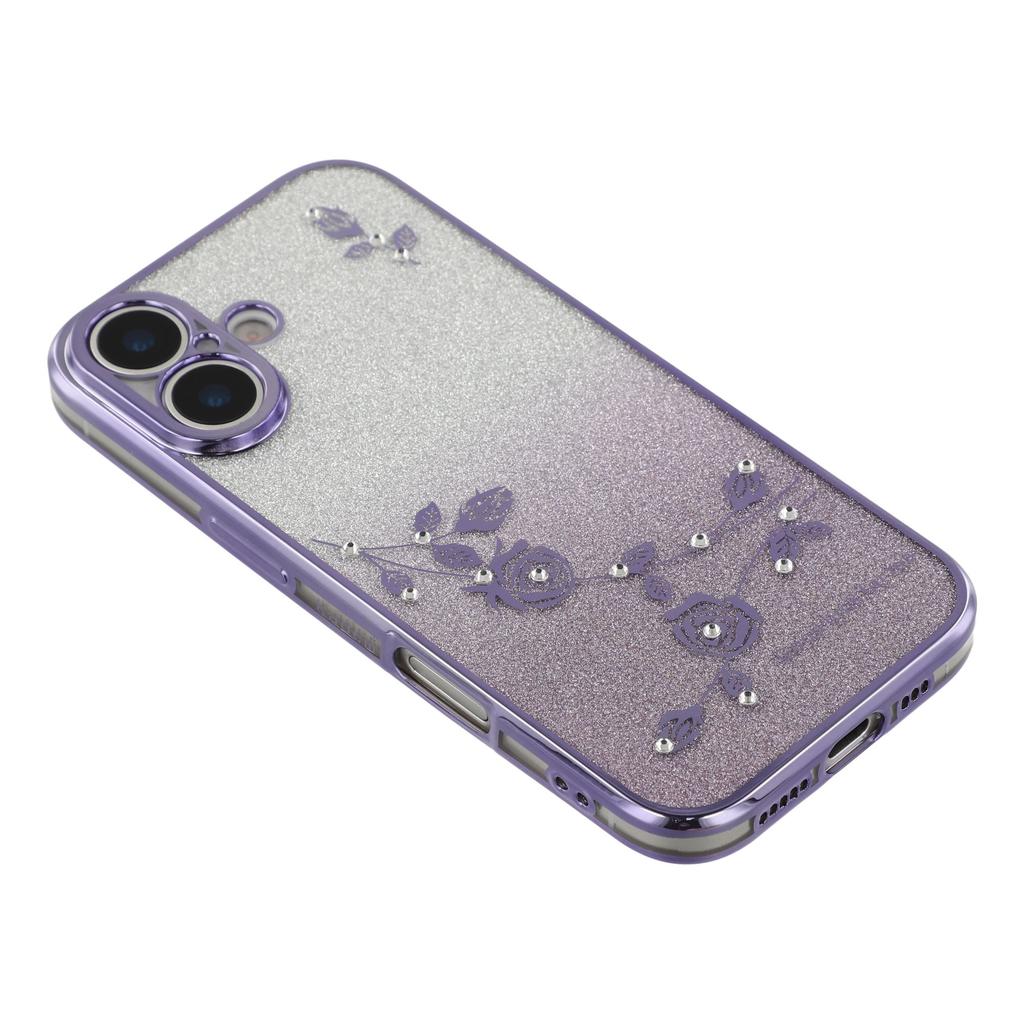 KADEM For iPhone 17 Deksel Blomst TPU Fleksibel Gradient Telefondeksel