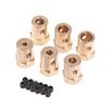 1Pc Wheel Hex Coupling Coupler With Screws Brass Sleeve Adapter Tire Connector 3/4/5/6/7/8Mm For Rc Boat Car Spare Parts