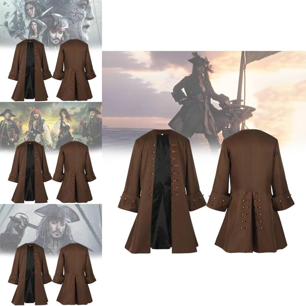 Elegantes Pirates of the Caribbean Piratenkostüm für Erwachsene mit einzigartigem Renaissance-Design