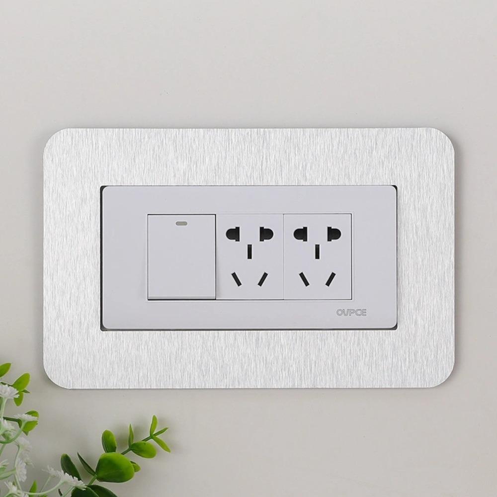 Dustproof Socket Frame Cover Anti-Dirty Acrylic Wall Decor Home Wall Renovation
