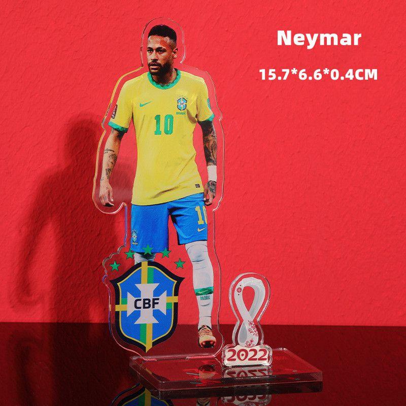 Mascot Football Star Logo Acrylic Decorated Handmade Toy Fans Collection Around