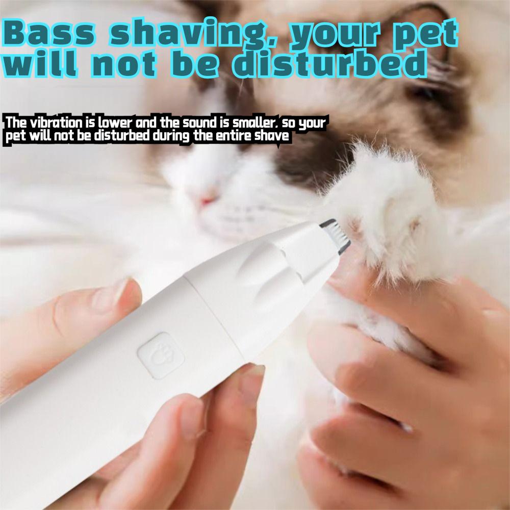 with Led Light Dog Hair Trimmer Rechargeable Waterproof Pet Foot Hair Trimmer Pet Care Supplies Electric Pet Shaver