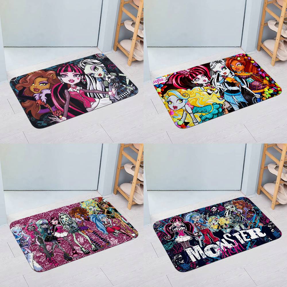 Anime-E-MonsterS Floor Mats Home Laundry Rug Carpet For Living Room Decor Lounge Area Anti-slip Foot Mat Entrance Doormat