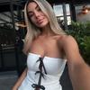 Lace Up Women Top Backless Sleeveless Bandage Female Vest Strappy Cut Out Holiday Summer Beachwear