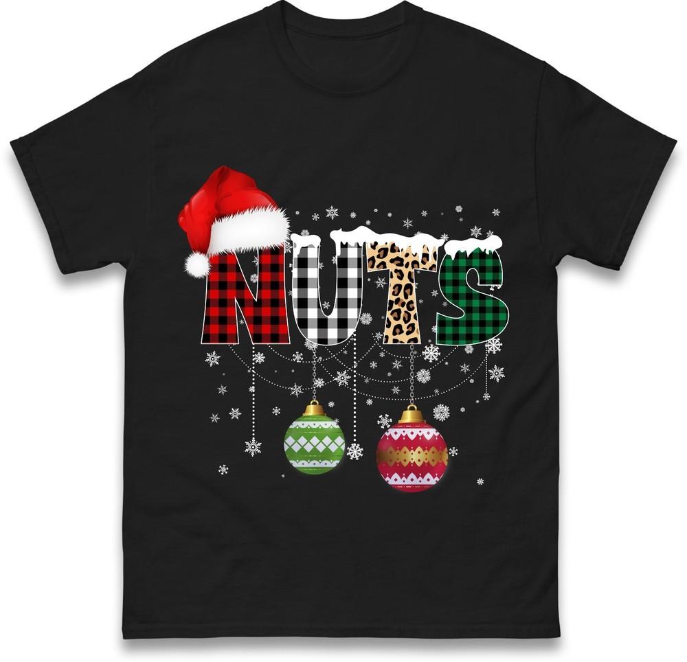 Chest And Nuts Couples Christmas T Shirt Funny Xmas Shirt Matching Xmas Apparel