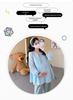 2026 Spring Maternity V-Neck Embroidered Doll Shirt – French Korean Style Loose Top