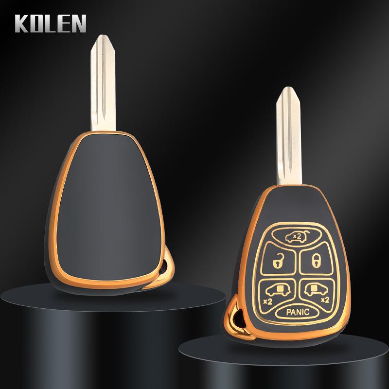 New Tpu Car Key Case Cover Shell For Chrysler 300 Pt Cruiser Sebring Dodge Caliber Nitro Jcuv For Jeep Compass Liberty Compass