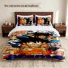 Dragon Ball Personalized Custom Name 3‑Piece Bedding Set Soft Duvet Cover Set For Bedroom Home Decor