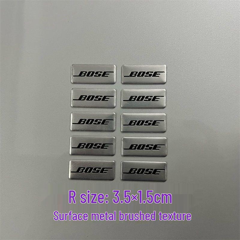 Dekorative Metallaufkleber für Auto-Audio-Lautsprecher von Bose, Harman Kardon, JBL.