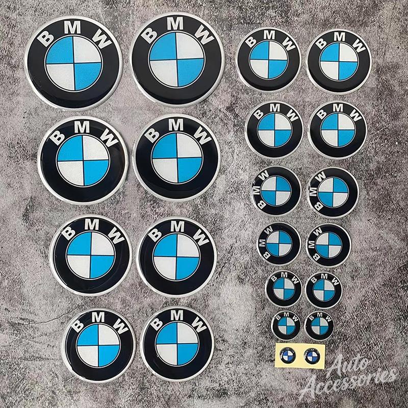 2pcs Car Badge 3D Stickers Soft Adhesive Multi-size Optional Motorcycle Waterproof Decals For BMW 50th Anniversary X1 X3 X5 X7 ydbn48