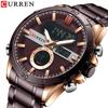 Curren 8384 Herren Analog-Digitaluhr LED Edelstahl Wasserdicht Mode Lässig Business Stil Originaluhren Für Männer