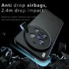For vivo X300 Pro 5G Case Skin-Touch TPU + PC Matte Phone Back Cover, Transparent Black