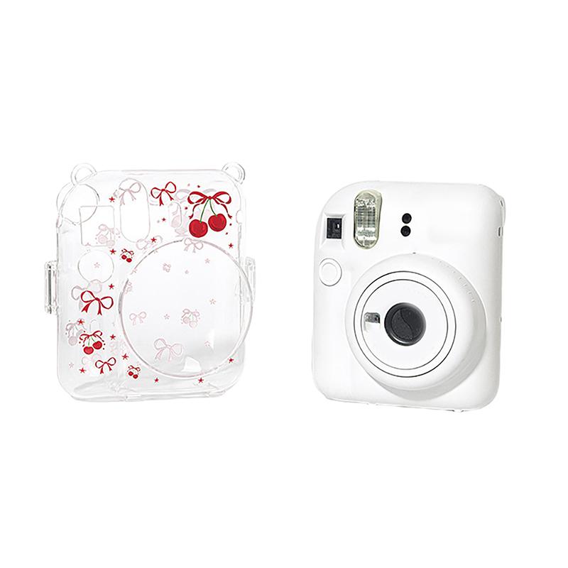Instax Mini 12 skaidrus apsauginis dėklas, nešiojimo krepšys, dangtelis be peties dirželio, PC kristalinis laikymo krepšys