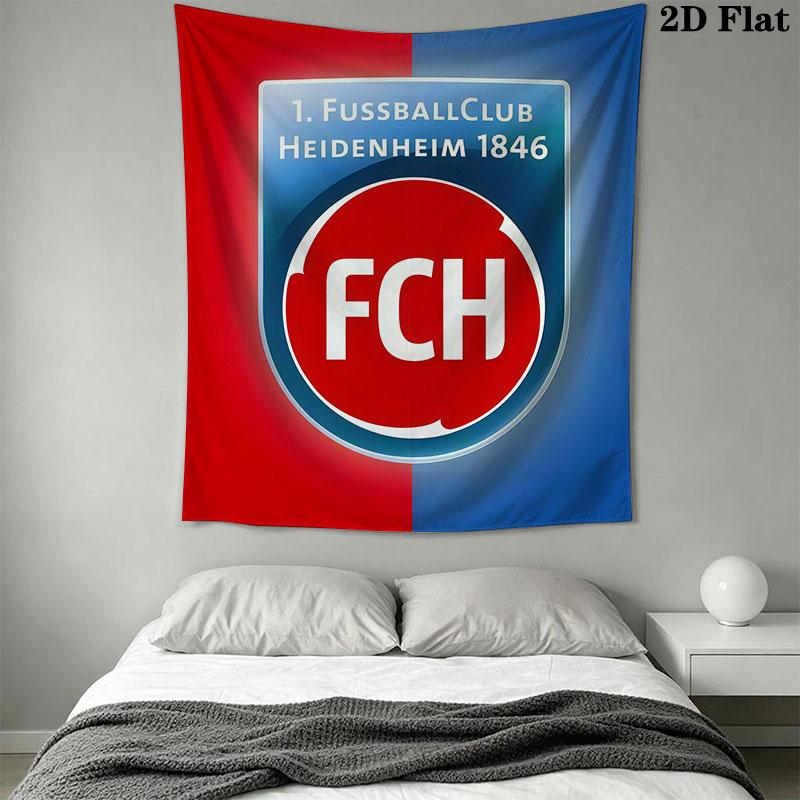 FC Heidenheim Wall Hanging Printed Fabric Blanket Decorative Tapestries for Bedroom Living Room Home Decor