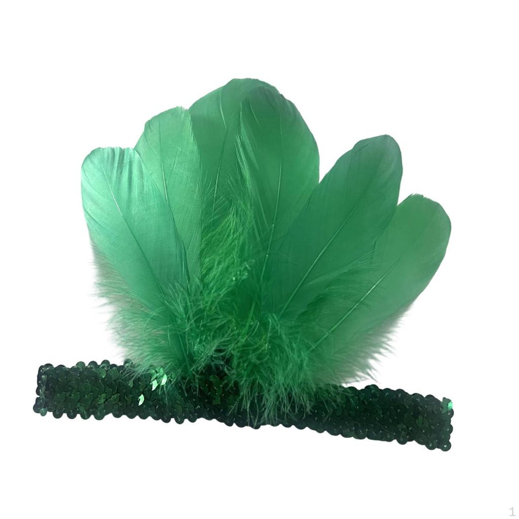 Feather Headband Decoration Headwear for Costume Party Halloween Dance