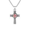Templar Double-Sided Cross Necklace: Trendy European and American Style
