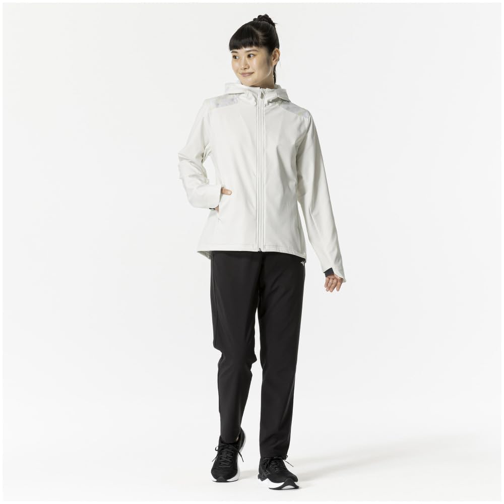 Training Wear Tech Shield Jacket Windproof Stretch Water Repellent 32MCB860 [Mizuno] Women's Off-White