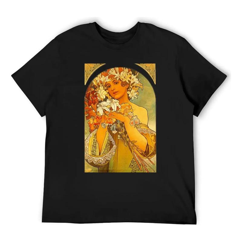 Camiseta Flower By Alphonse Mucha, Ropa Bonita, Dise?o De Lu S разноцветный