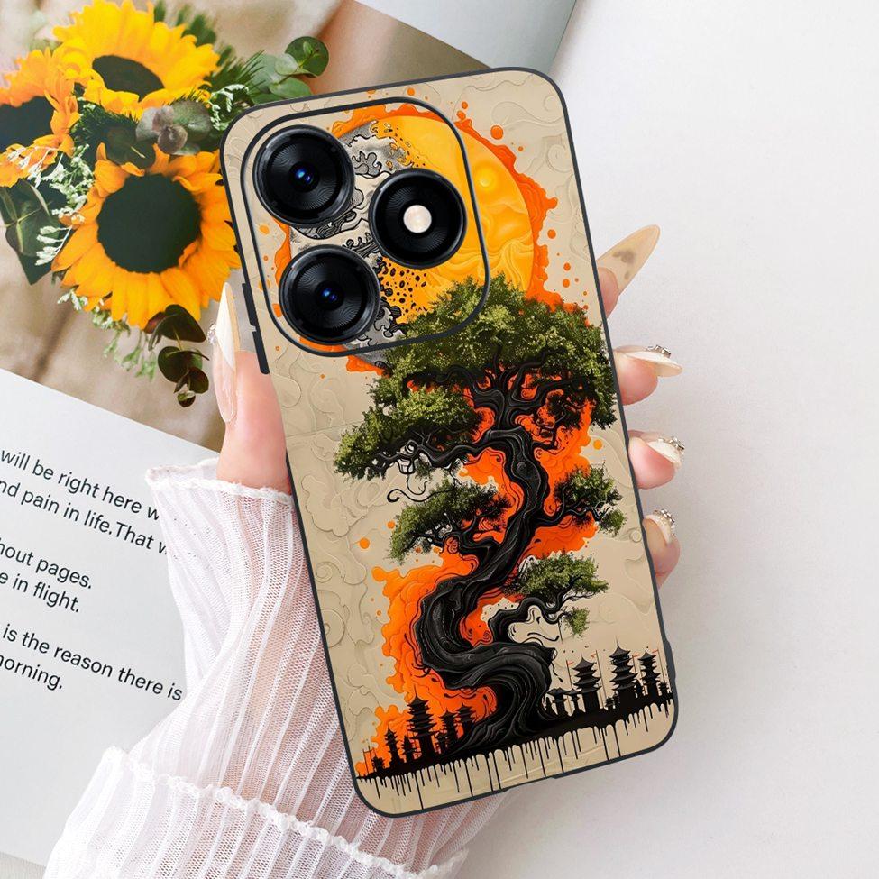 Case For Tecno Spark 10 Cover KI5q Cute Cat Fashion Butterfly Painted Casing For Techno Spark 10 Bumper