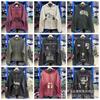 Vintage Washed Graphic Hooded Zip-Up Sweatshirt Unisex Oversized Streetwear Pullover Fall
