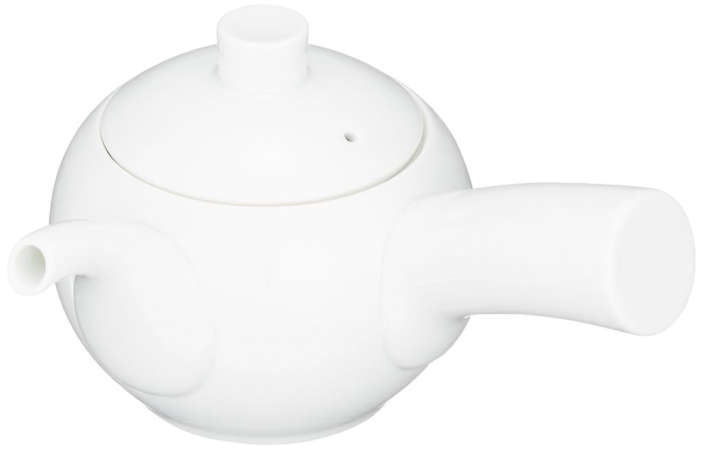 Hakusan Porcelain Round Small Teapot, Right-Handed, White Porcelain, Approx. 9.5 X 9cm, 280ml, Made In Japan by Marco, Hasami Ware