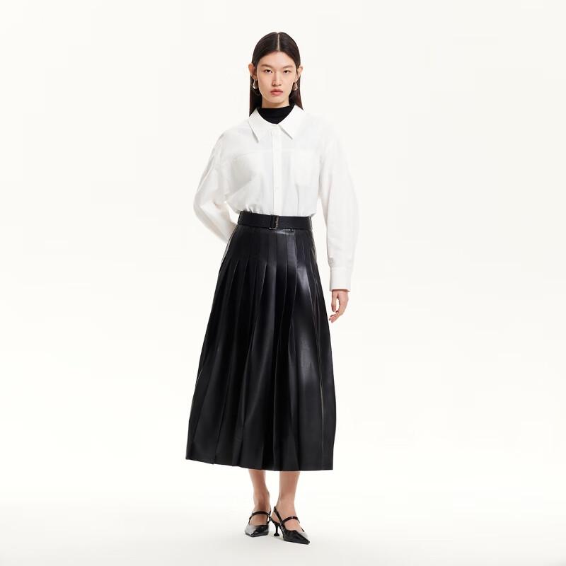 VEROMODA Women's A-line Midi Skirt with Belt